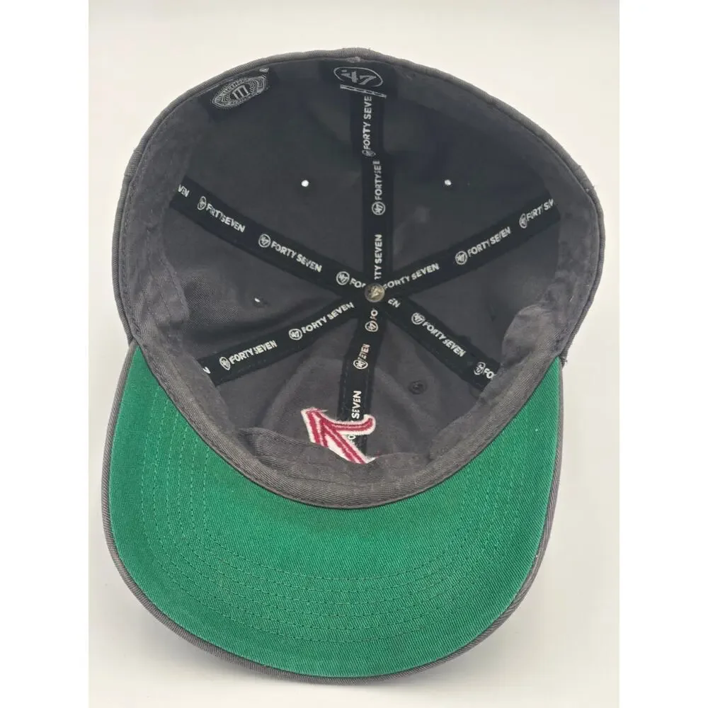’47 Alabama Crimson Tide Clean Up Charcoal Hat Medium - Picture 6 of 7